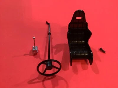 Ertl American Muscle 1/18 NASCAR Racing Seat, Steering Wheel, Shifter for Parts - Image 1 of 4