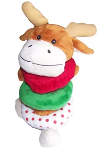 Cute Christmas Reindeer Plush Soft Toy Medium Dog Puppy - Picture 1 of 3