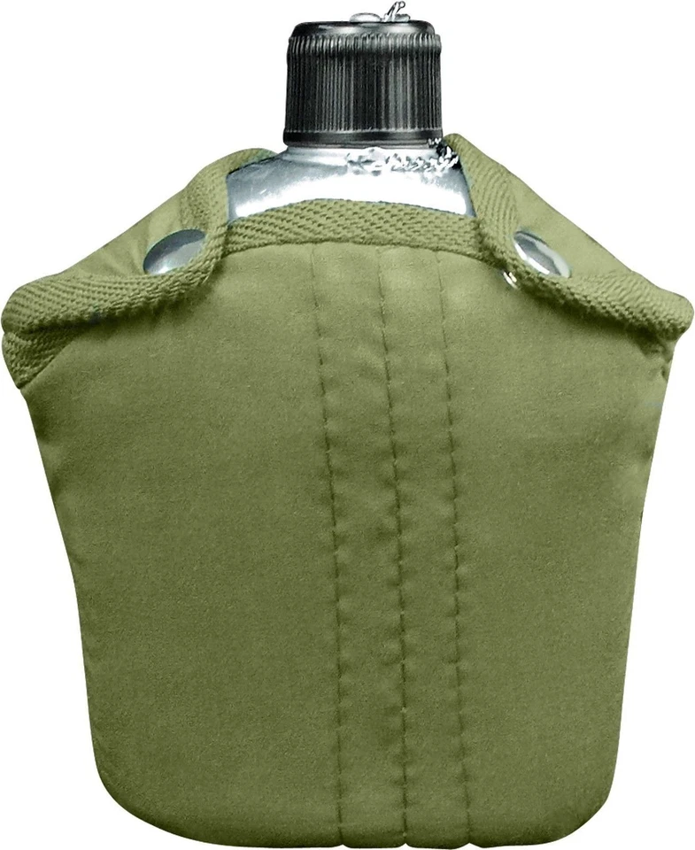 1 Quart Aluminum Canteen With Olive Drab Cover 422 Rothco