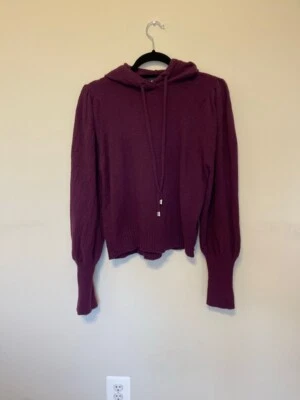 Express женщин укороченный толстовка фиолетовый длинным рукавом нейлона смесь шнурка S - Изображение 1 из 4