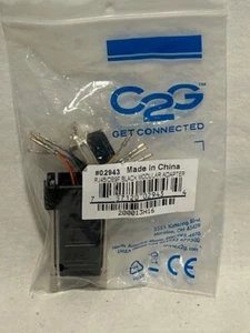 RJ45 to DB9-Female Adapter Black RS232 Modular DB9F - NEW - FAST SHIPPING - Picture 1 of 1