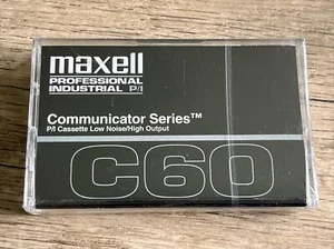 Maxell Professional Industrial P/I Communicator Series C60 Cassette Tape - Picture 1 of 2