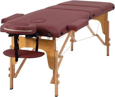 Mesa de masaje cama de masaje 3 pliegues mesa de masaje portátil 73" L x 32" con cama de spa Foto 1 de 4