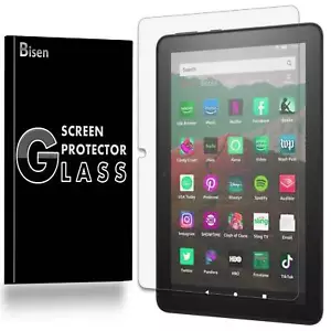 BISEN Tempered Glass Screen Protector For Amazon Fire HD 8 Kids (10th Gen, 2020) - Picture 1 of 8