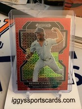 Reggie Crawford RED MOJO PRIZM - 2022 Panini Prizm Draft Picks Baseball