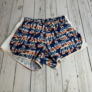 Nike DriFit Tempo Running Shorts Youth Girls XL Lined All Over Print Spellout - Picture 1 of 8
