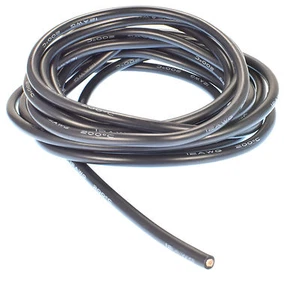 Cable de silicona súper flexible Apex RC Products 3m/10' negro calibre 12 AWG #1141 - Imagen 1 de 3