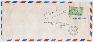 Bahamas 1948 Airmail Cover Nassau to Delaware Solo Use #139 – Scarce - Picture 1 of 2