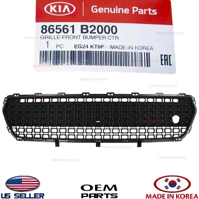 Parachoques delantero genuino Kia Soul 2014-2016 parrilla central OEM Foto 1 de 2