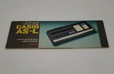 Vintage Casio AS - L Nixie Tube Calculator Instruction Manual Rare Vintage