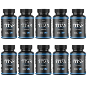Blood Flow Titan Boost Pro Mens Blood Flow Supplement - 10 Bottles - Picture 1 of 6
