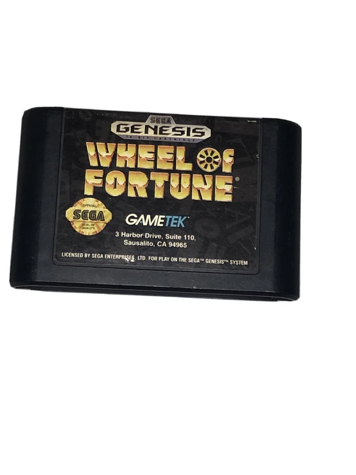 Sega Genesis - Wheel of Fortune (GOOD, Tested & Guaranteed) Classic Gameshow - Image 1 of 2