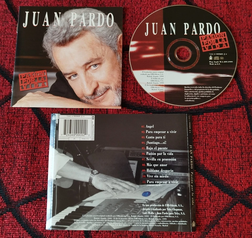 JUAN PARDO ** Pasion Por La Vida ** ORIGINAL 1999 SPAIN CD - Image 1 of 1