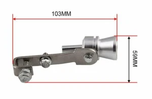 New Turbocharged Whistle Sound Feedback Muffler Exhaust Pipe Tip Insert Whistle - Picture 1 of 6