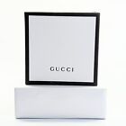 Gucci Geschenkbox leer schwarz & weiß 7,5 x 7,5 x 3 mit Beutel und Kartenhalter