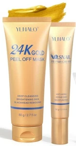 YLNALO 24k Gold Peel Off Mask- Snail Cream - Picture 1 of 3