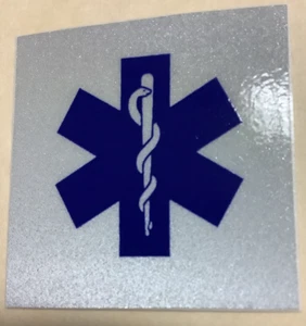 STAR OF LIFE ABZIEHBILD 1" REFLEKTIEREND - Bild 1 von 1