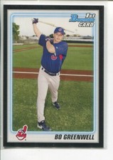2010 Bowman Prospects Black Bo Greenwell BP71 Cleveland Indians