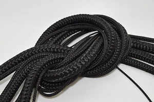 Black Polypropylene Rope Braided Poly Cord Line Sailing Boating Survival Camping - Picture 1 of 3