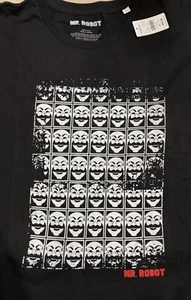 RARE Pattern Screen Mr. Robot F Society T-Shirt 7XL - Very Cool Show!!  NWT - Picture 1 of 11