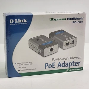 D-Link DWL-P200 Express EtherNetwork Power over Ethernet PoE Adapter New Sealed! - Picture 1 of 4