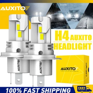 AUXITO 2x H4 9003 LED Headlight Bulbs Kit Lamp Car Globes High Low Beam 30000LM - Picture 1 of 10
