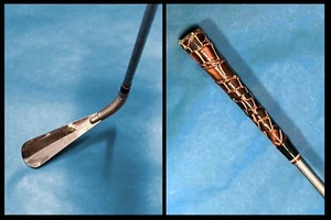 Flexible Shoe Horn with 24" Faux Crocodile Handle, Vintage - Picture 1 of 2