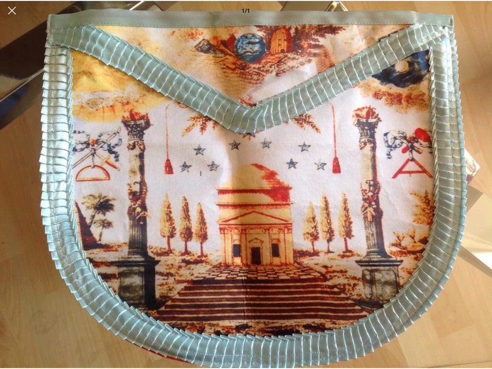 Tablier dit Voltaire rite RFM masonic Voltaire replica apron