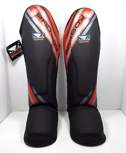 Brand New BADBOY THAI SHIN GUARDS - Pro Series Advanced – Red/Black - Size LXL - Picture 1 of 11