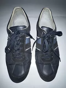 Geox Men's U Wells C Low-Top Men's Blue Sneaker, Size US 12 - Picture 1 of 13