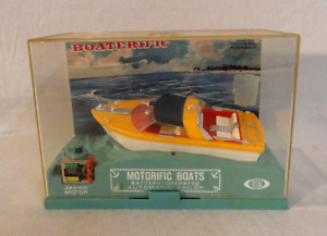 Look! 1967 Ideal Boaterific Motorific "Whirl-A-Way" B/Op Runabout Boat In Box!