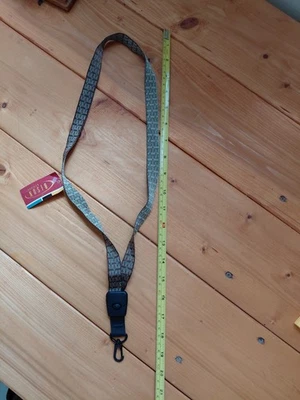 Llavero de cordón ID marrón/bronceado funcional clip desmontable diseños de bisontes Foto 1 de 4