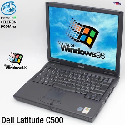 DELL LATITUDE C500 NOTEBOOK LAPTOP WINDOWS WIN 98 PARALLEL 256MB 1400x1050 - Bild 1 von 4
