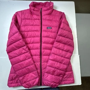 Patagonia Girls Puffer Jacket Insulated Full Zip Pink XXL(16-18) #0440 - Picture 1 of 22