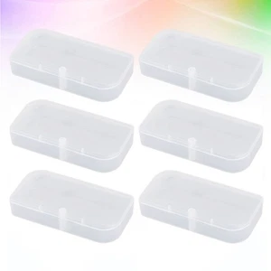 6 Pcs Storage Organizer Parts Box Plastic Cases - Picture 1 of 12