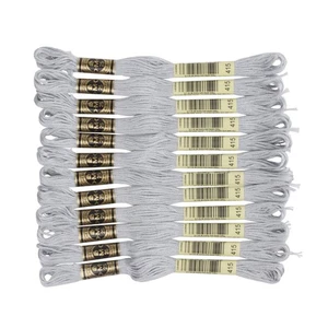 DMC 6-Strand Embroidery Cotton Floss, Pearl Grey, 12 piece - Picture 1 of 4