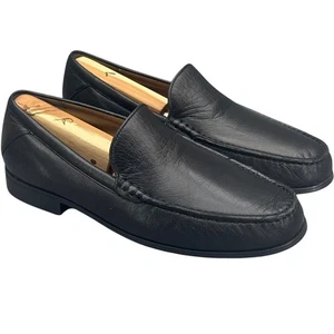 Johnston & Murphy Cresswell venezianisch schwarz Lammfell Leder Halbschuh Herren 8,5 - Bild 1 von 8