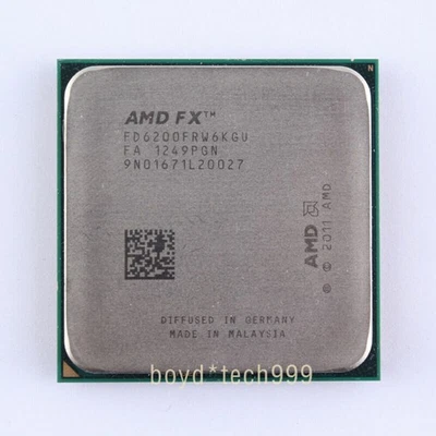 AMD FX-6200 CPU Six Core 3.8 GHz FD6200FRW6KGU Socket AM3+ Processor FX 6200 - Image 1 of 4