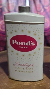 Talco lanolizzato vintage stagno in polvere latta bellezza vanità bagno cura cosmetica - Foto 1 di 5