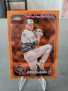 2024 Topps Chrome Sapphire Edition - Kyle Freeland #198 orange /25 - Picture 1 of 2