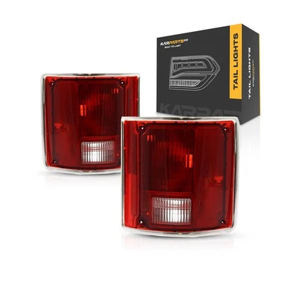For 1978-1991 Chevy Blazer Pair Rear Tail Lights Driver & Passenger Side Foto 1 de 4