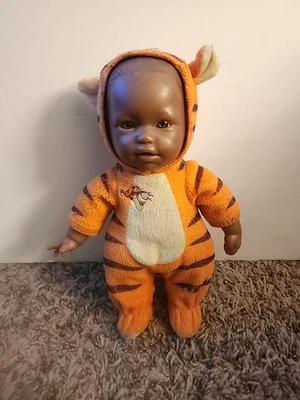 Berenguer Baby Doll African American JC Toys Cloth Body...Tigger Outfit - Image 1 of 4