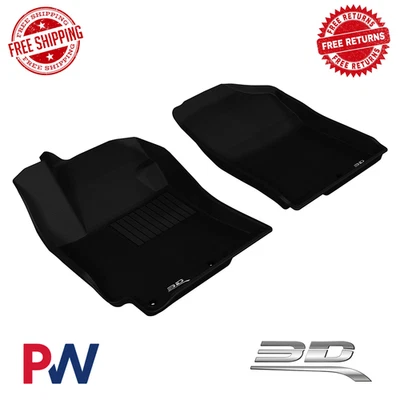 3D MAXpider Floor Liner Custom Fit All-Weather For 2012-17 Hyundai Accent Sedan - Image 1 of 4