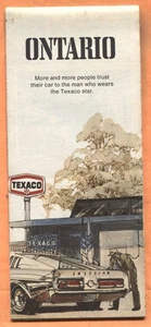 Texaco Karte von Ontario Kanada 1972 ausklappbare Straßenkarte - Bild 1 von 3