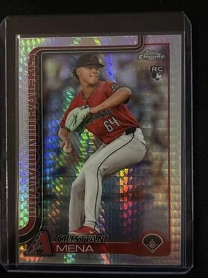 🔥Cristian Mena 2025 Topps Chrome #102 Prism Refractor Diamondbacks (RC) - Image 1 of 2