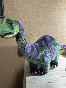 Melissa & Doug großer Dinosaurier Stofftier Plüschtier 40 Zoll lang grün lila - Bild 1 von 15