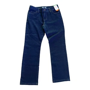 Wonder Nation Boys Plus Size 10 Dark Denim Jeans Straight Adjustible Waist - Picture 1 of 13