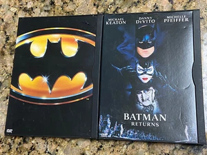 Nice Vintage Original Release Paper Box BATMAN & BATMAN RETURNS DVD Lot w/bonus - Picture 1 of 8