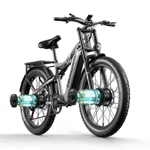 26 Zoll E bike Voller Schock mountain bike Elektrofahrrad 2*1000W Fat Trye ebike - Bild 1 von 23