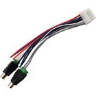 Power Input Speaker Wire Harness 10 Pin Plug RCA For Dual Amplifier E0J5 F8S0